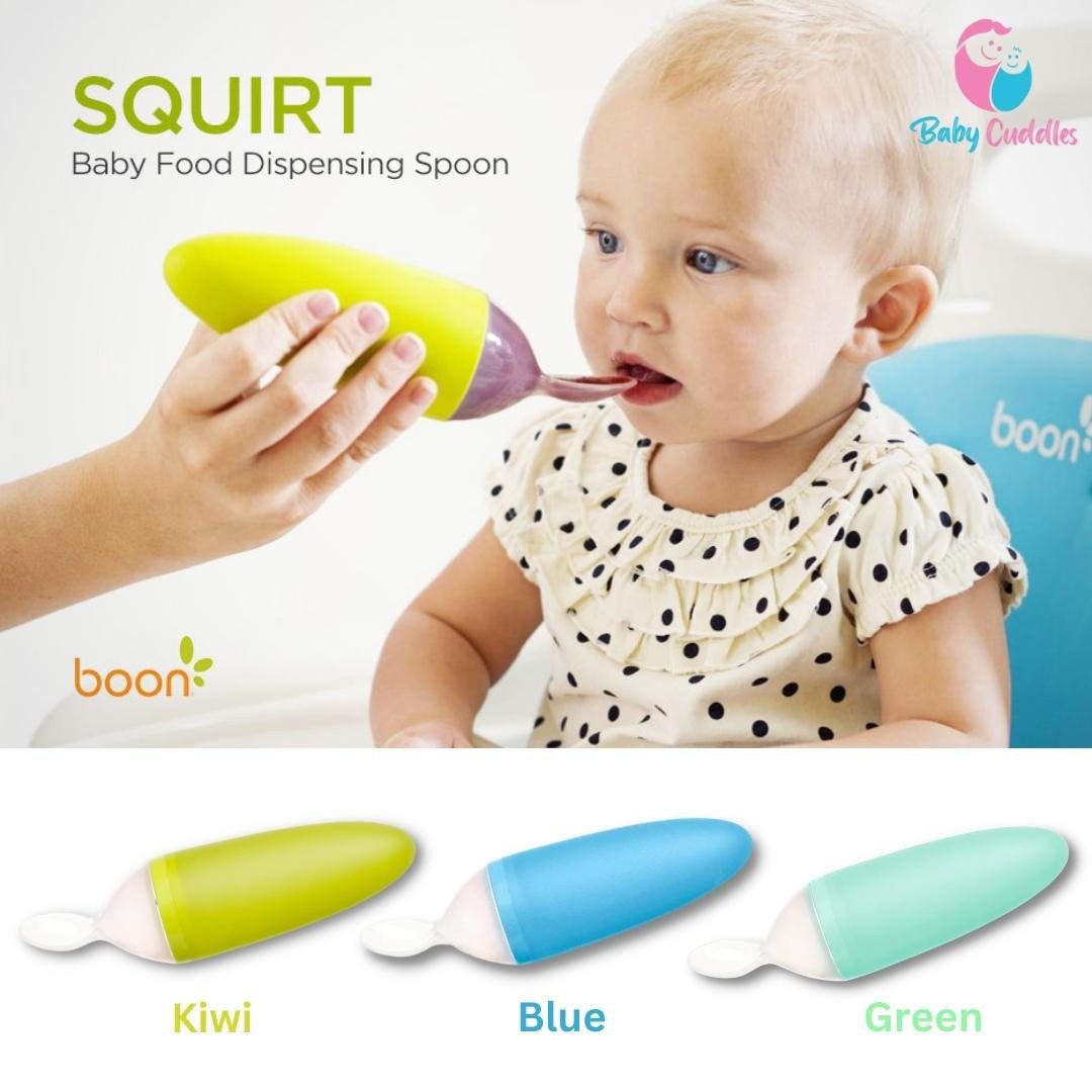 Boon squirt silicone baby food dispensing spoon